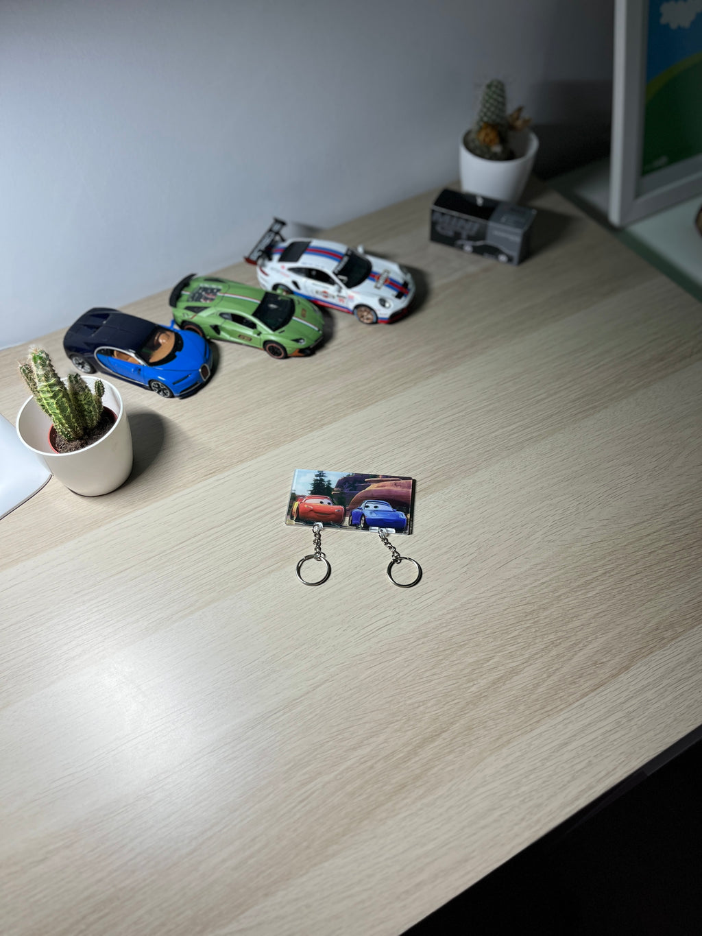 Llavero colgador Rayo McQueen novios