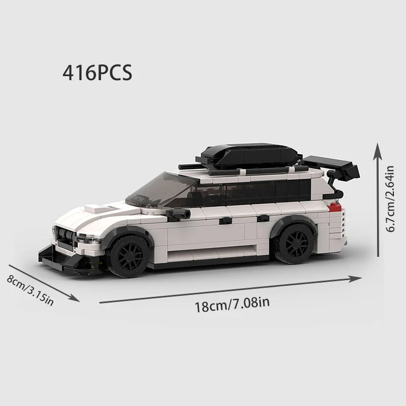 Skoda Octavia RS Estate Drift Building Blocks Brick
