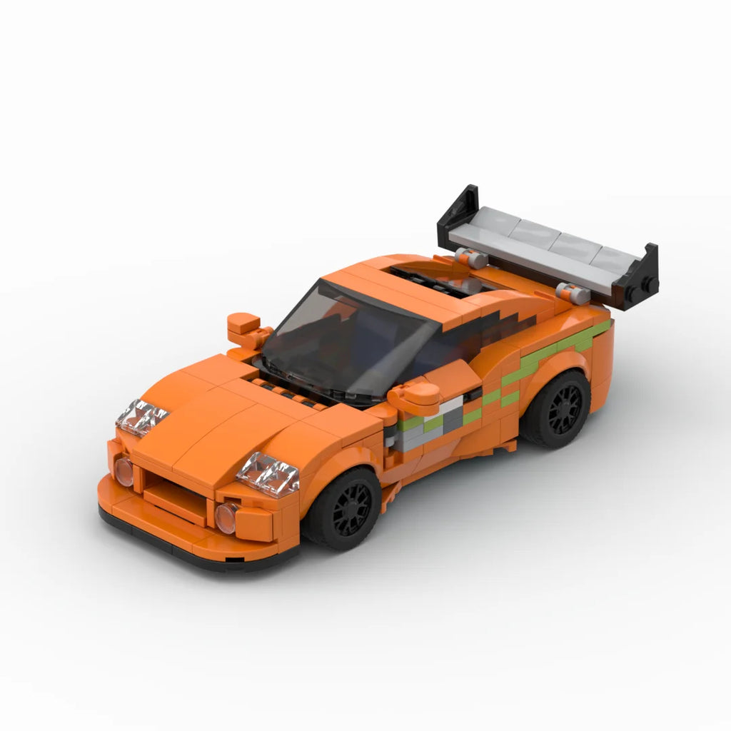 Fast & Furious MK4 370pcs Supra City Technical Car Speed Champion Sports Racing Vehicle Racer Building Blocks supercar Toy