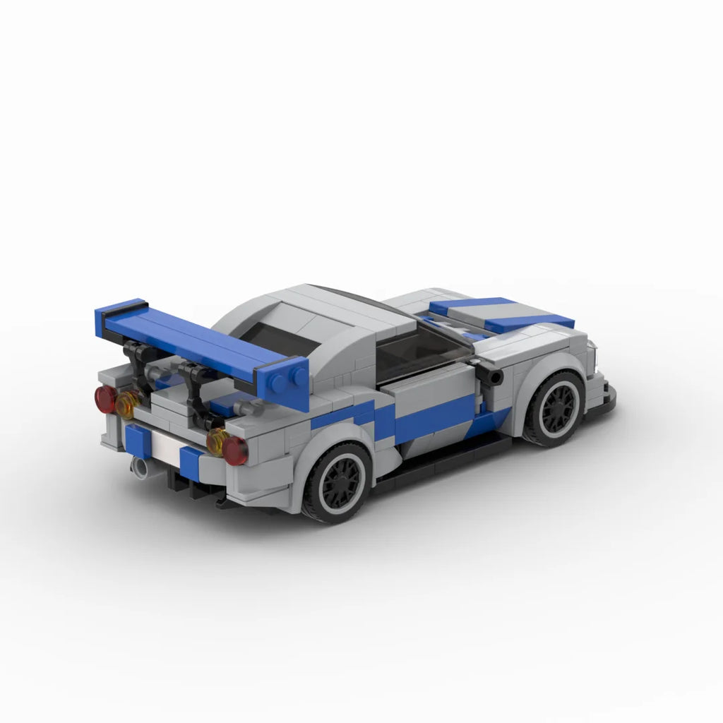Nissan Skyline GTR R34 Building Blocks Brick