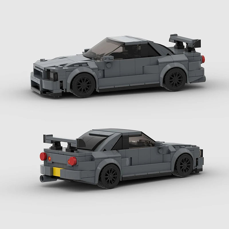 Nissan Skyline GT-R R34  Building Blocks Brick