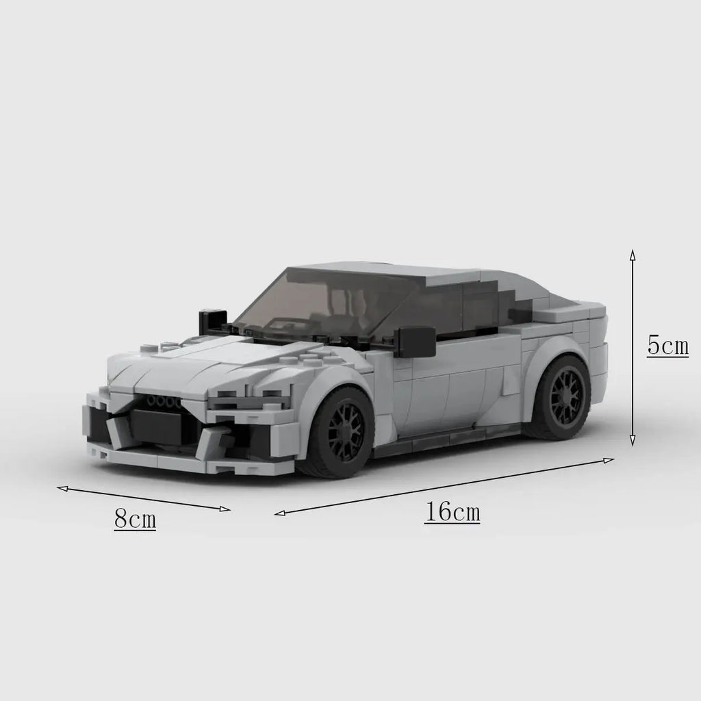 RS7 racing sports car Vehicle Speed Champion Racer Building Blocks Brick Creative Garage Toys for Boys Gifts
