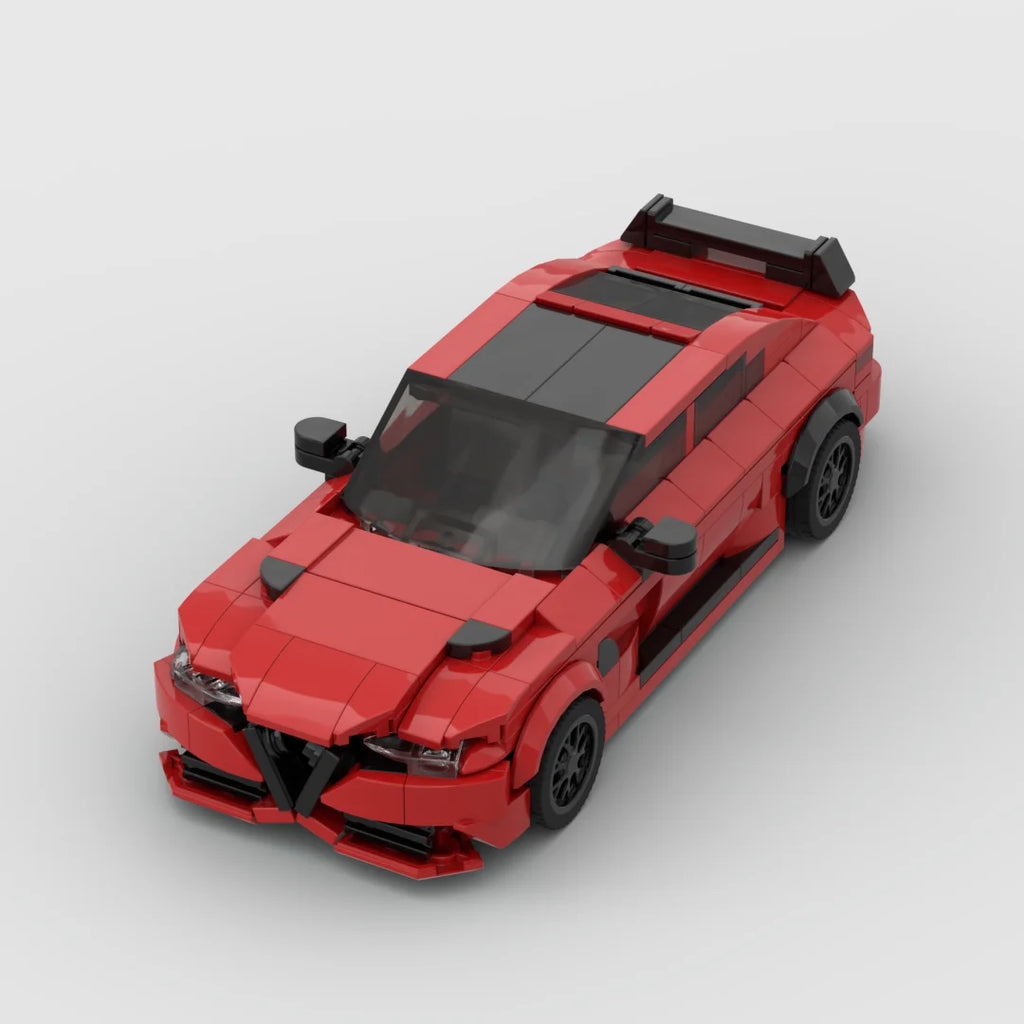 Giulia GTAm racing sports car Vehicle Speed Champion Racer Building Blocks Brick Creative Garage Toys for Boys Gifts