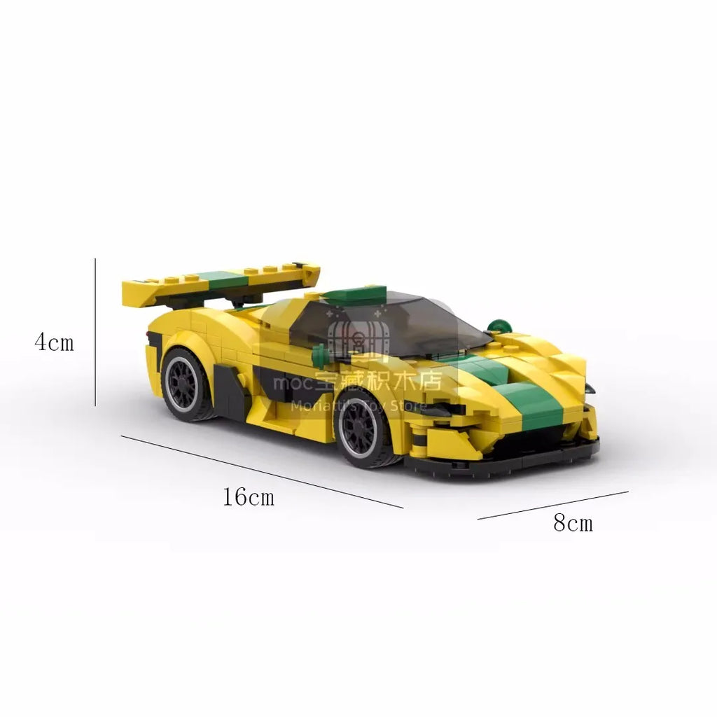 Mclaren P1 GTR Building Blocks Brick