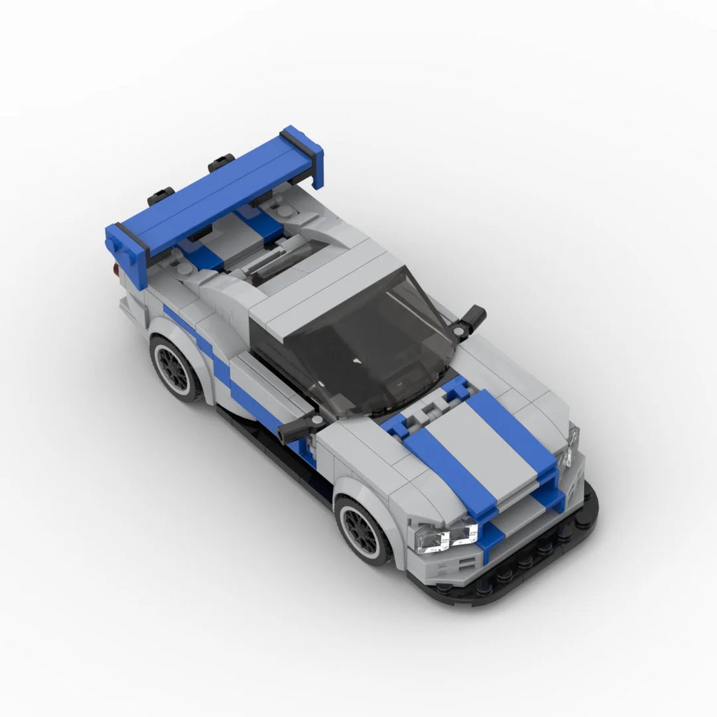 Nissan Skyline GTR R34 Building Blocks Brick