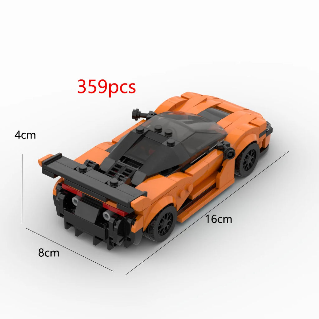 720S GT 359pcs racing sports car Vehicle Speed Champion Racer Building Blocks Brick Creative Garage Toys for Boys