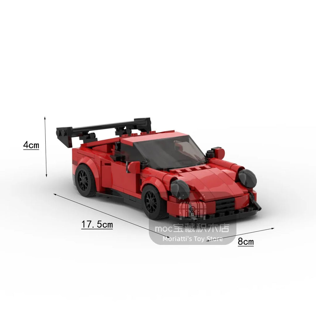 GT-RS racing sports car Vehicle Speed Champion Racer Building Blocks Brick Creative Garage Toys for Boys
