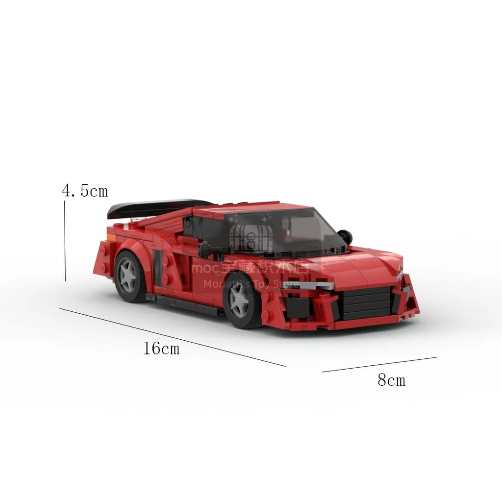 R8 412pcs racing Speed Champion Racer Building Blocks Brick Creative Garage Toys for Boys Gifts