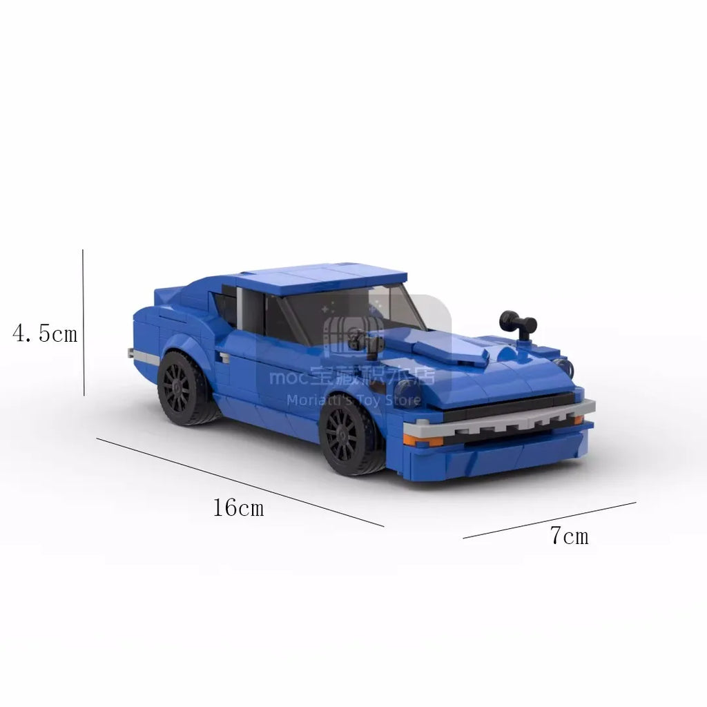 Fairlady 240Z racing sports car Vehicle Speed Champion Racer Building Blocks Brick Creative Garage Toys for Boys