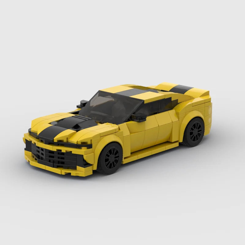 Camaro racing sports car Vehicle Speed Champion Racer Building Blocks Brick Creative Garage Toys for Boys
