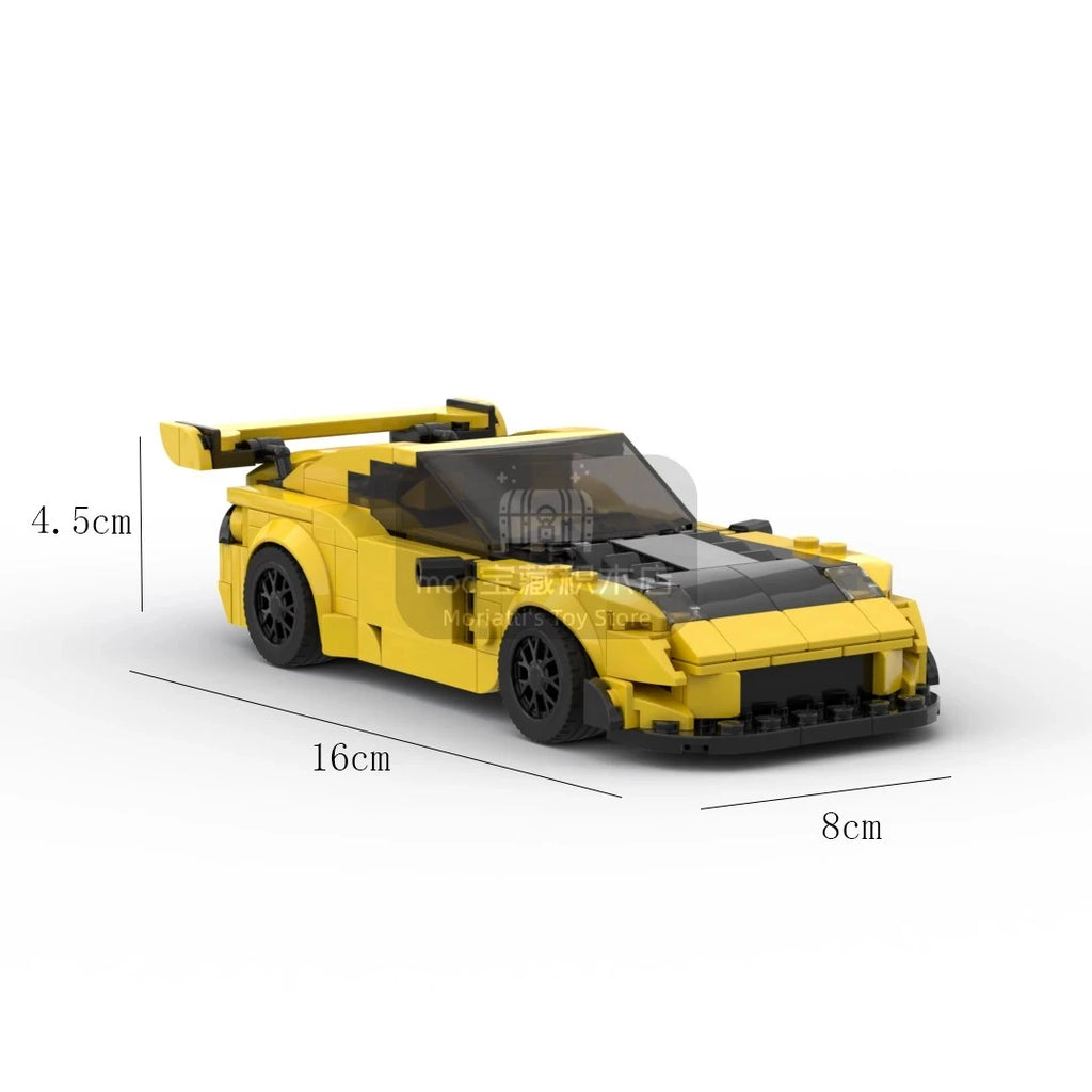 mazda RX7 FD3S/FD/FC racing sports car Vehicle Speed Champion Racer Building Blocks Brick Creative Garage Toys for Boys