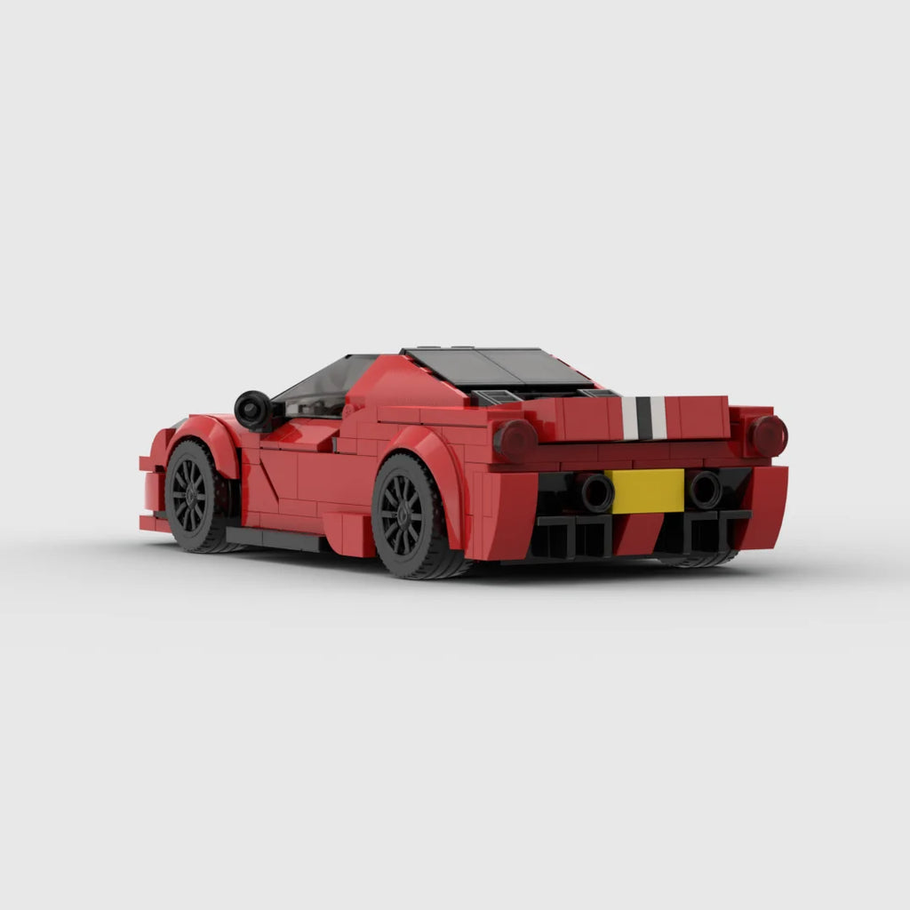 Ferraried488 pista racing sports car Vehicle Speed Champion Racer Building Blocks Brick Creative Garage Toys for Boys