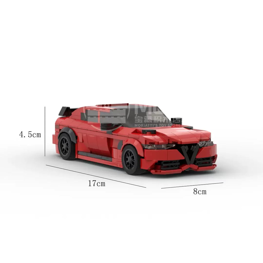 Giulia GTAm racing sports car Vehicle Speed Champion Racer Building Blocks Brick Creative Garage Toys for Boys Gifts