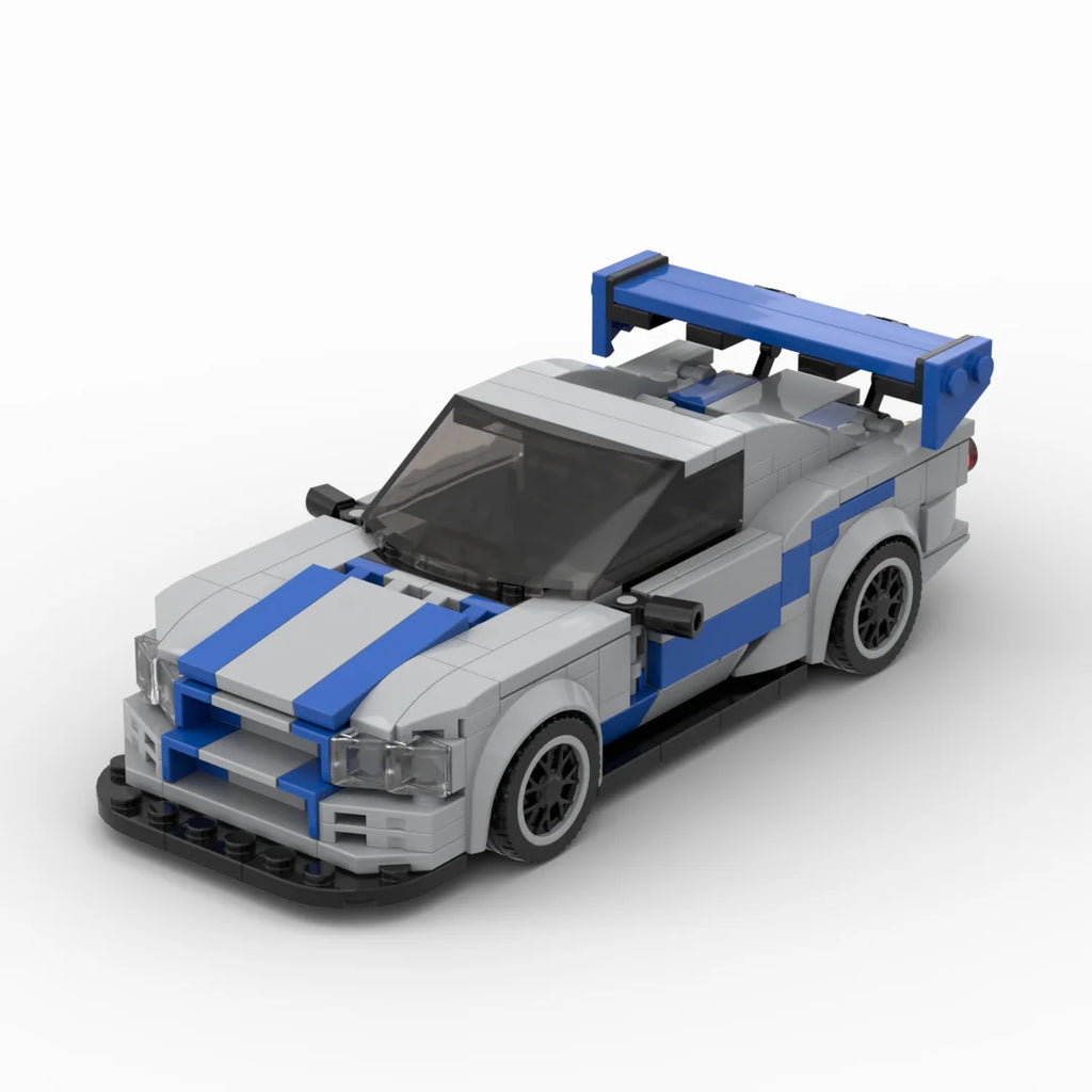 Nissan Skyline GTR R34 Building Blocks Brick