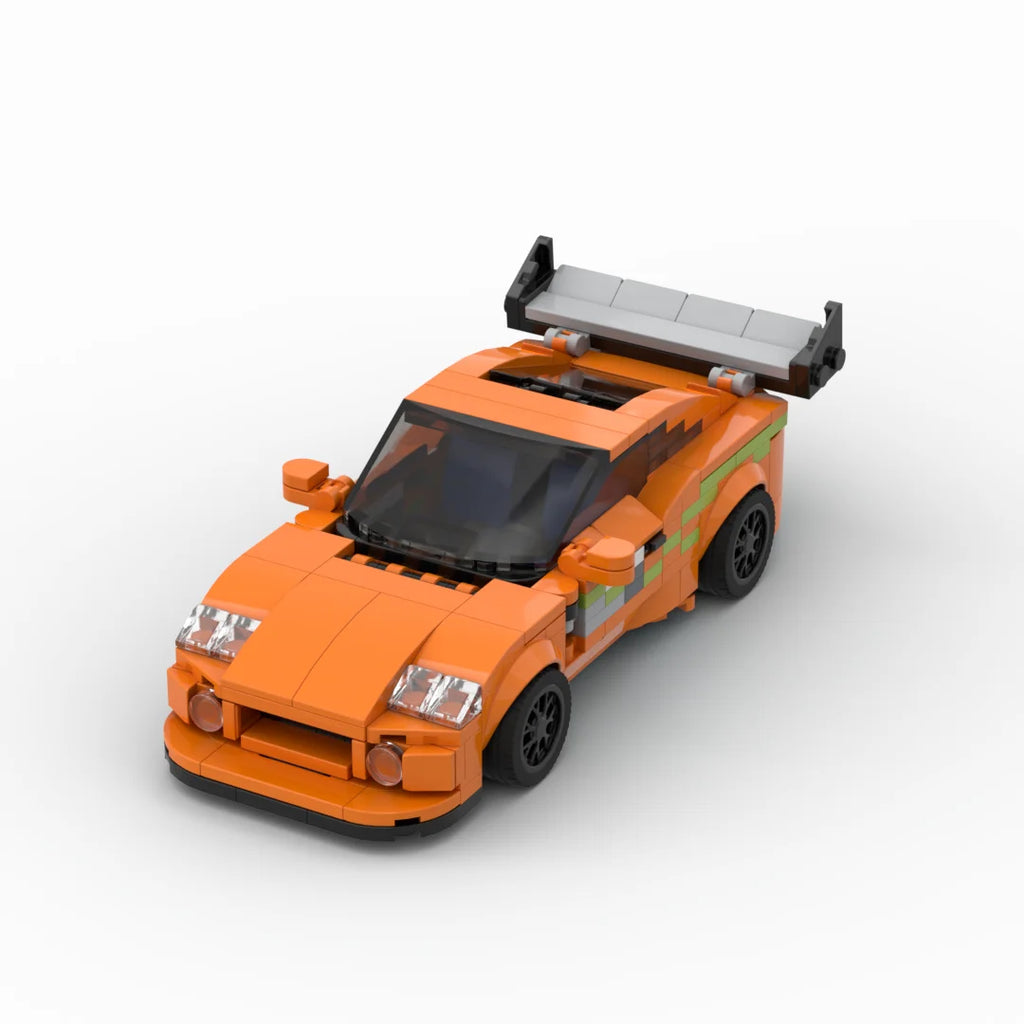 Fast & Furious MK4 370pcs Supra City Technical Car Speed Champion Sports Racing Vehicle Racer Building Blocks supercar Toy