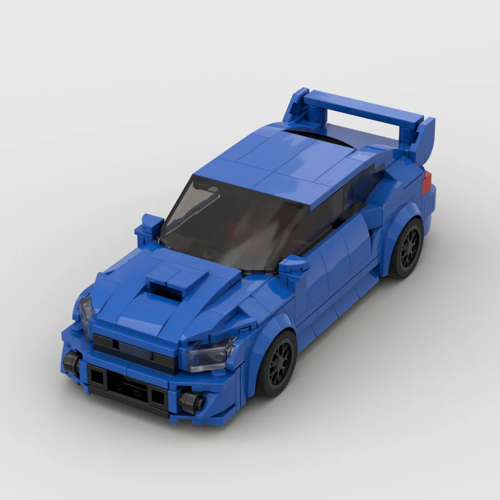 Subaru WRX STI 303pcs racing sports car Vehicle Speed Champion Racer Building Blocks Brick Creative Garage Toys for Boys