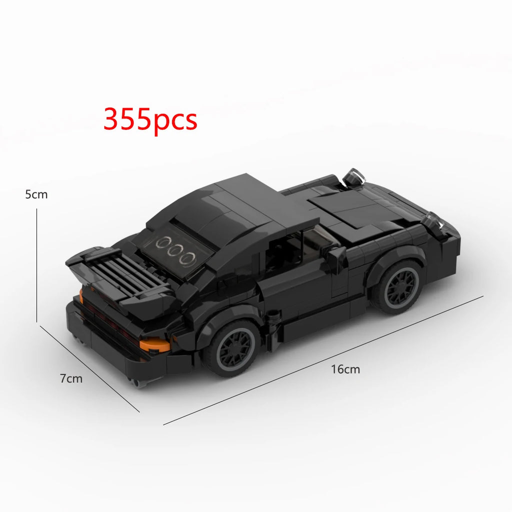 Black Bird (930)Turbo racing sports car Vehicle Speed Champion Racer Building Blocks Brick Creative Garage Toys