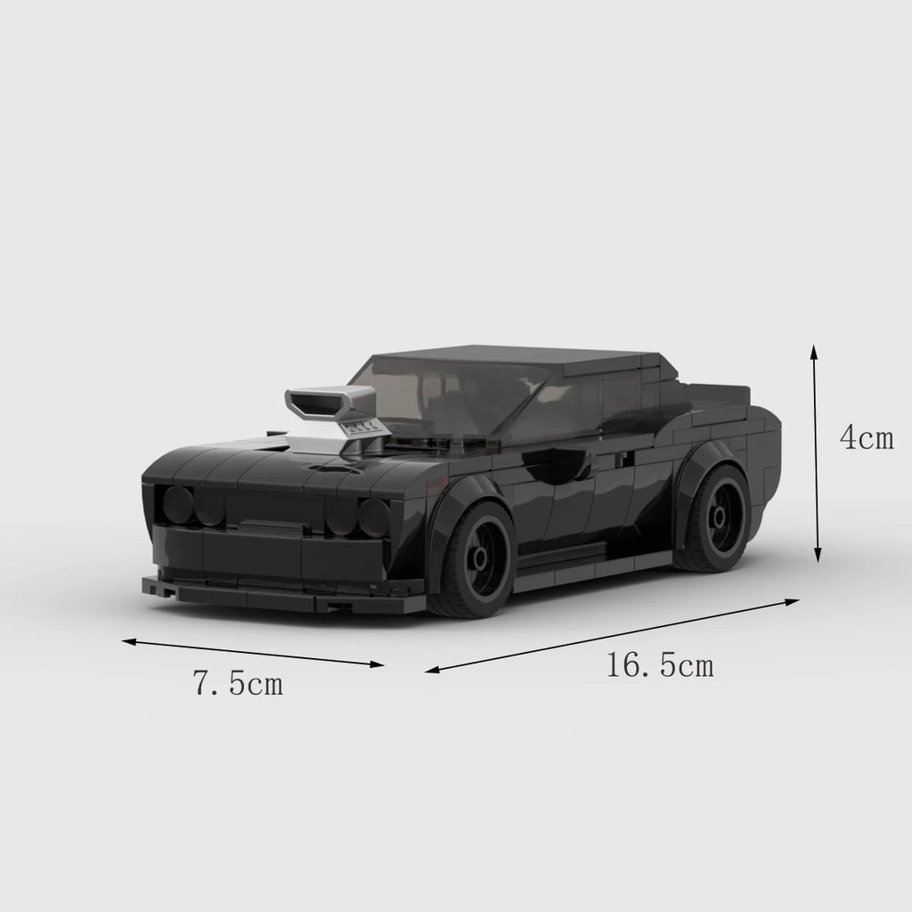 Dodge challenger Charger Dom racing Speed Champion Racer Building Blocks Brick Creative Garage Toys for Boys Gifts