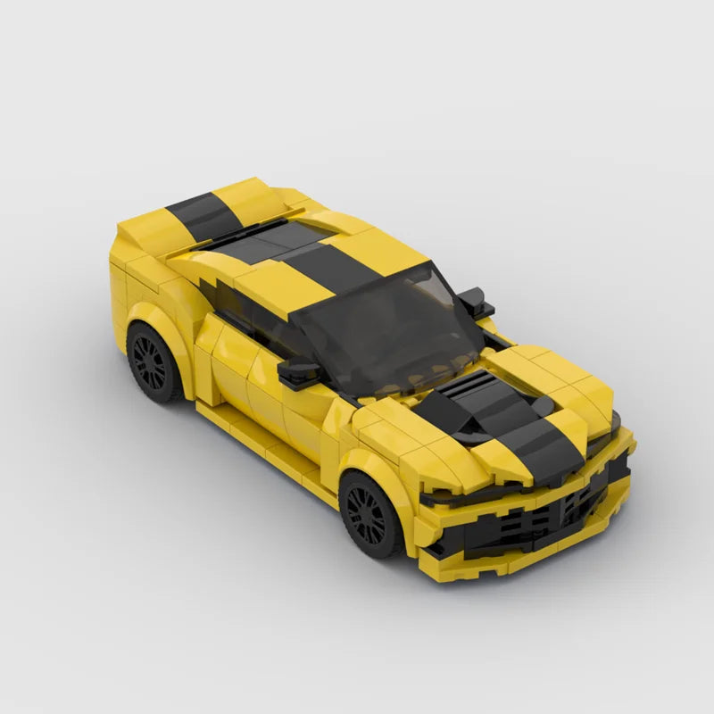 Camaro racing sports car Vehicle Speed Champion Racer Building Blocks Brick Creative Garage Toys for Boys