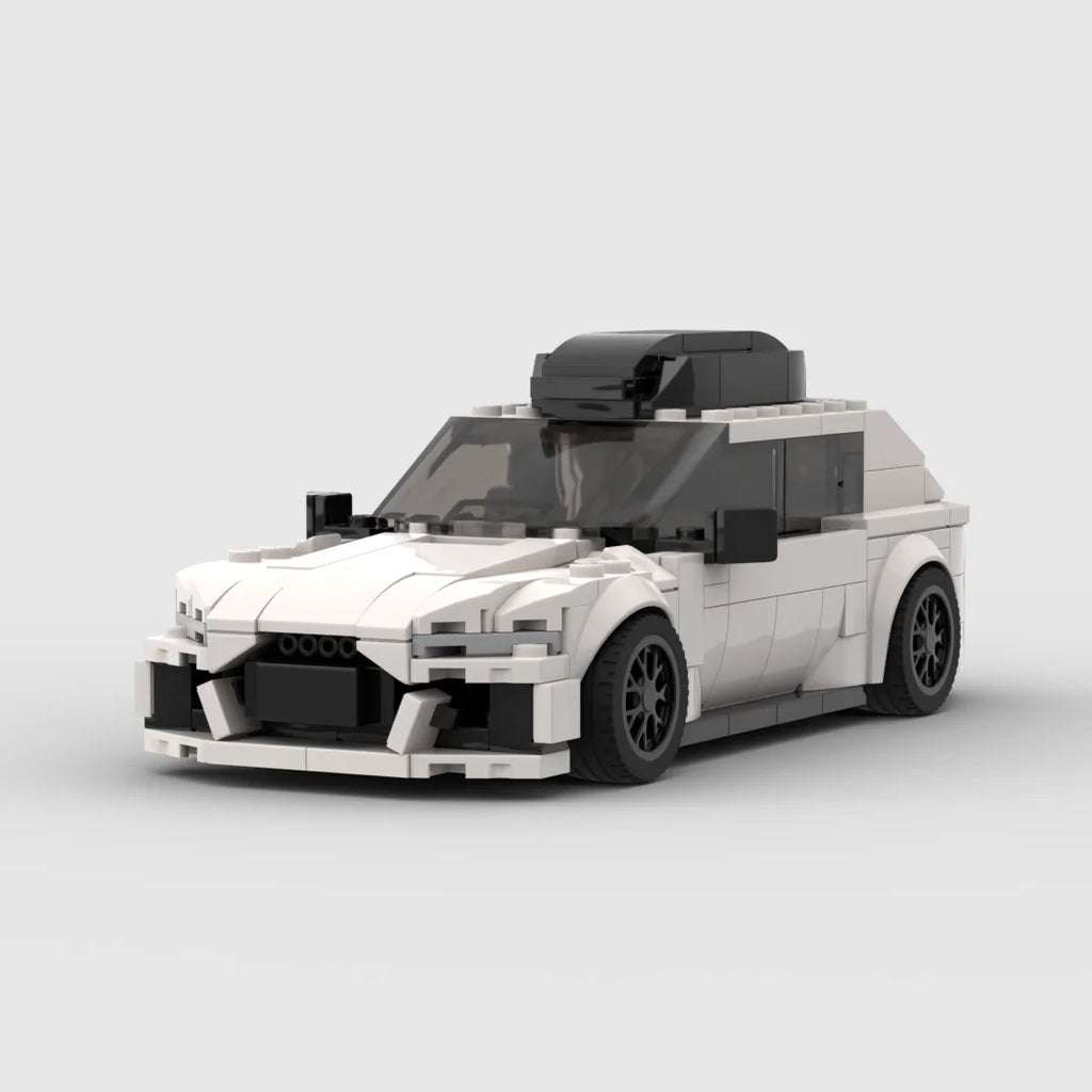RS6 racing sports car Vehicle Speed Champion Racer Building Blocks Brick Creative Garage Toys for Boys Gifts
