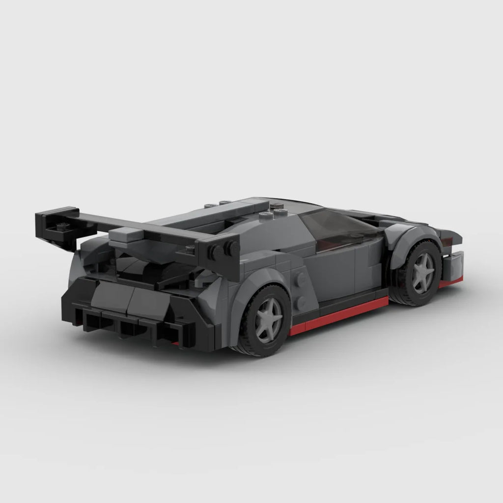 Lambo Poison racing sports car Vehicle Speed Champion Racer Building Blocks Brick Creative Garage Toys for Boys Gifts