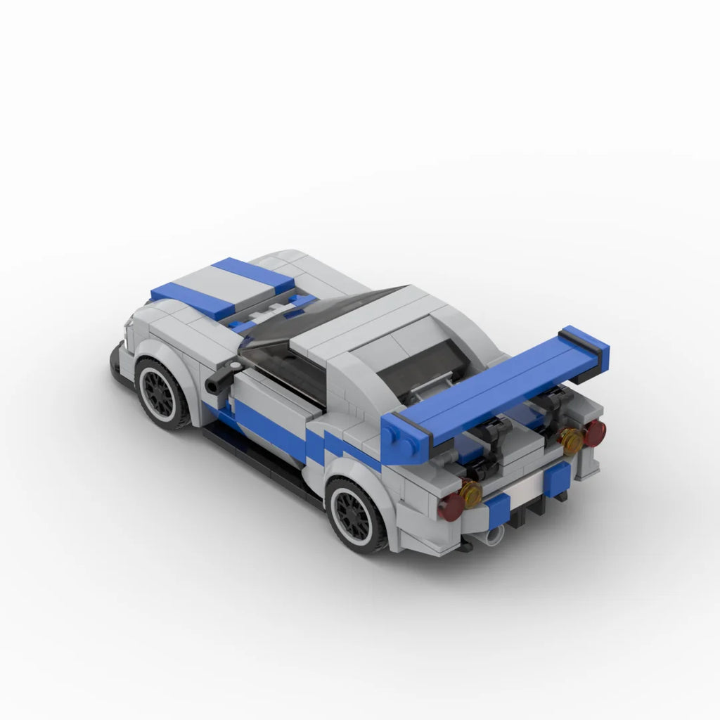 Nissan Skyline GTR R34 Building Blocks Brick