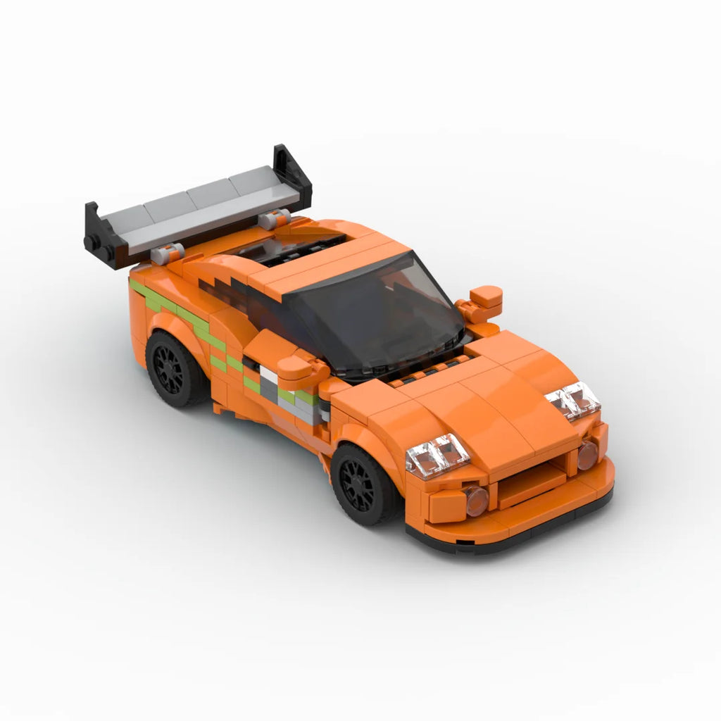 Fast & Furious MK4 370pcs Supra City Technical Car Speed Champion Sports Racing Vehicle Racer Building Blocks supercar Toy