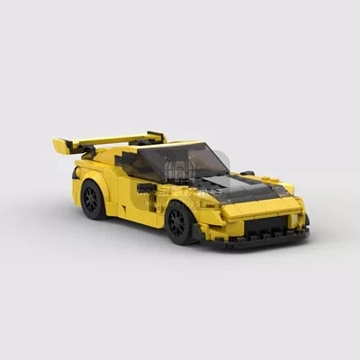 mazda RX7 FD3S/FD/FC racing sports car Vehicle Speed Champion Racer Building Blocks Brick Creative Garage Toys for Boys