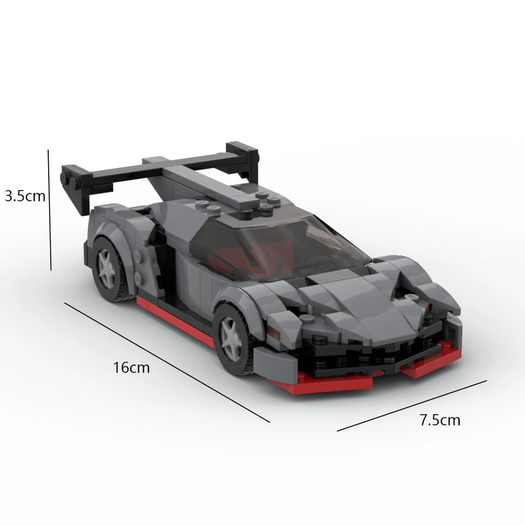 Lambo Poison racing sports car Vehicle Speed Champion Racer Building Blocks Brick Creative Garage Toys for Boys Gifts