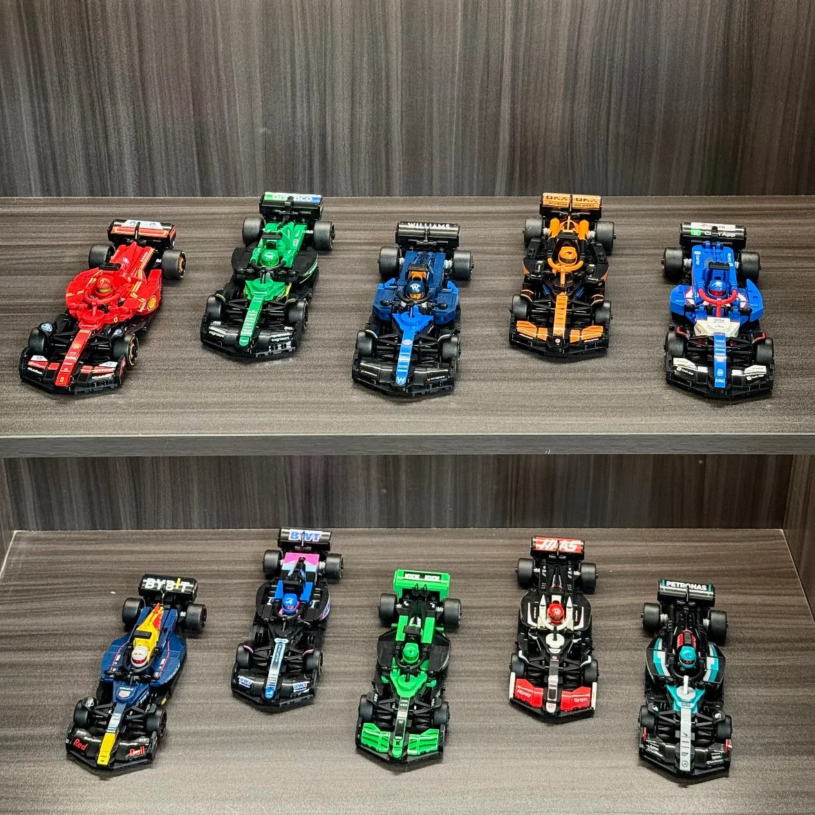 F1 Racing Car Building Blocks Pack – 10 Formula Cars