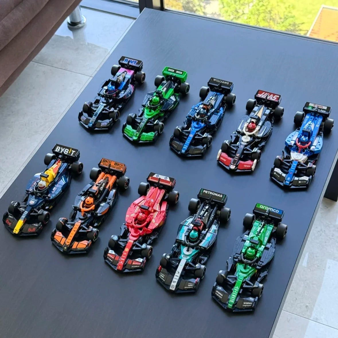 F1 Racing Car Building Blocks Pack – 10 Formula Cars