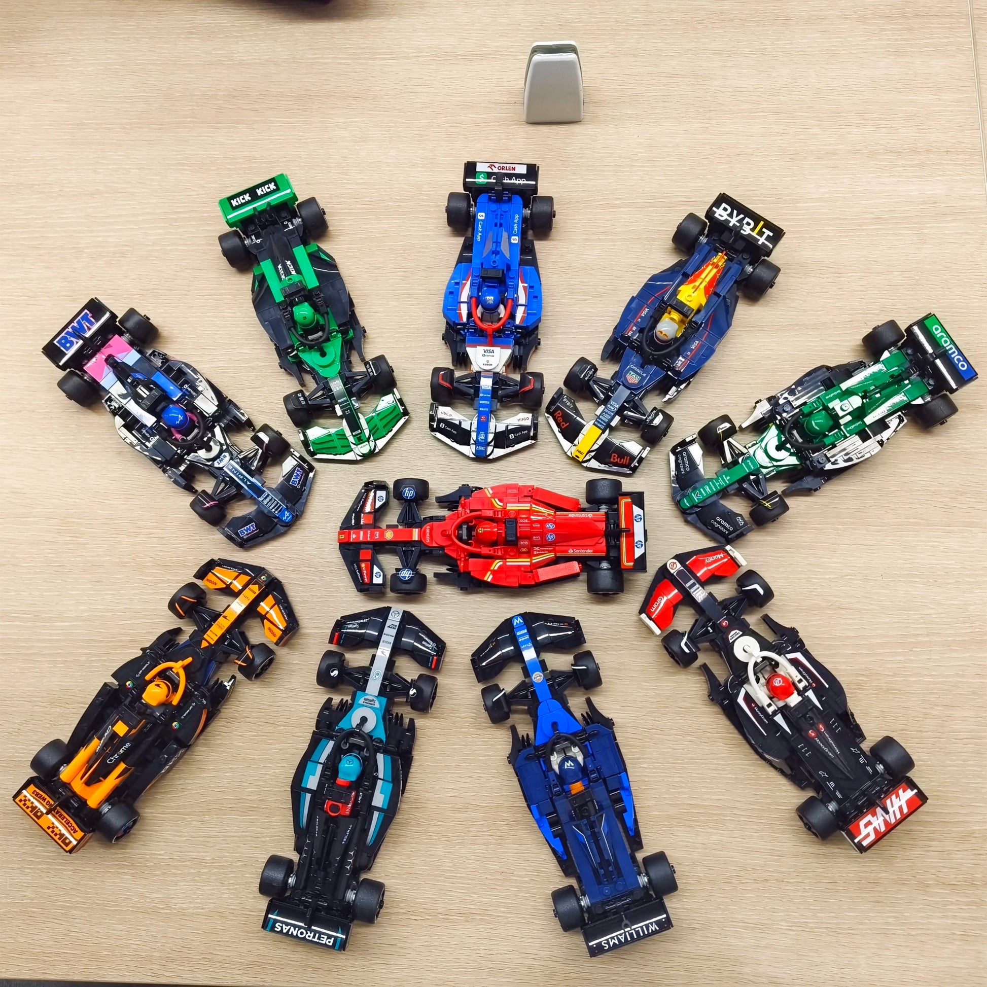 F1 Racing Car Building Blocks Pack – 10 Formula Cars