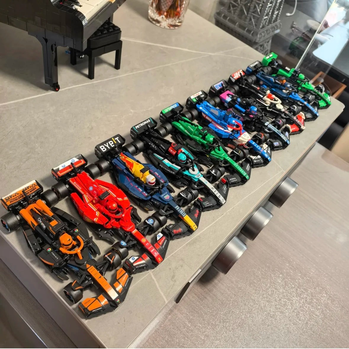 F1 Racing Car Building Blocks Pack – 10 Formula Cars